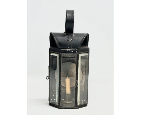 A Late 19th/Early 20th Century railway lamp. 25cm 