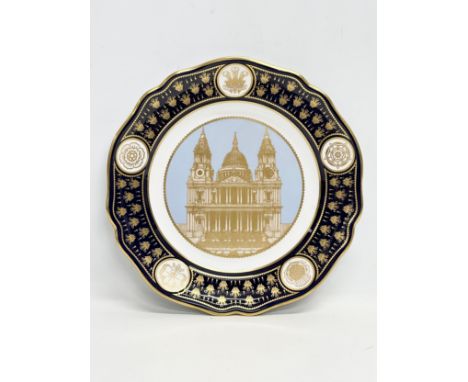 A Limited Edition Spode porcelain ‘The St Paul’s Cathedral Royal Wedding Plate. The Celebrate the Wedding of His Royal Highne