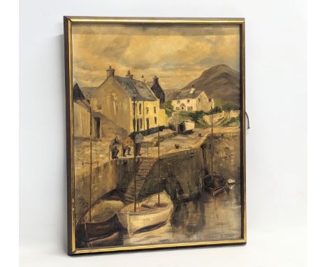 An oil painting by R. Turner. 39.5x50cm. Frame 42.5x52.5cm 