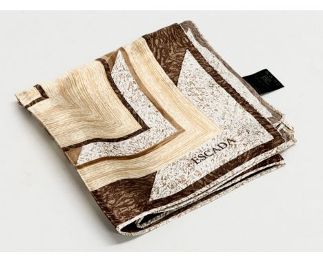 An Escada silk scarf. 