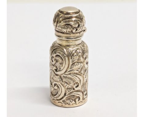 A late 19th century silver scent bottle C C May &amp; Sons (Charles May). Birmingham, 1889. 4.5cm 