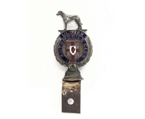 A vintage Ulster Automobile Club car badge mascot. 17.5cm 