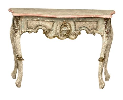 An 18th Century style French console table. 119x45x85cm 