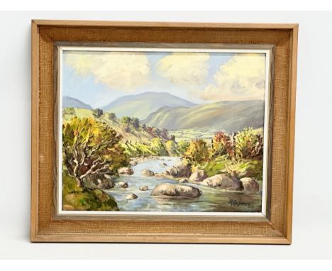 An oil painting on canvas by R. Cochrane. 50x39.5cm. Frame 64x54cm 