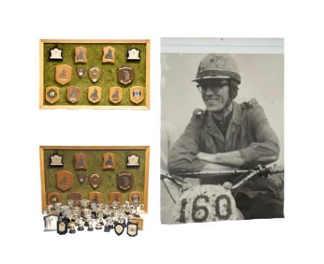 The Norman W. N. Greenaway collection. Including a large quantity of silver plated motorcycle competition trophies and plaque