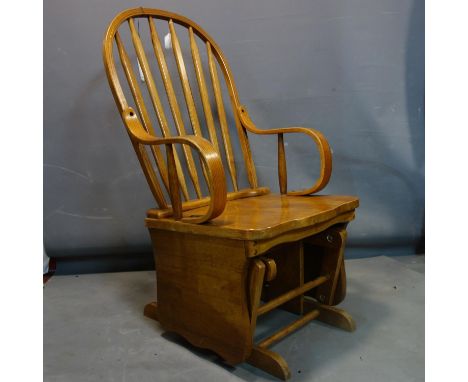 A light oak rocking chair 