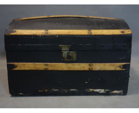 An antique Joel &amp; Penman trunk, H.43 W.68 D.41cm 