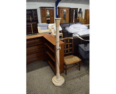 PAINTED COLUMN FORM STANDARD LAMP, 150CM HIGH