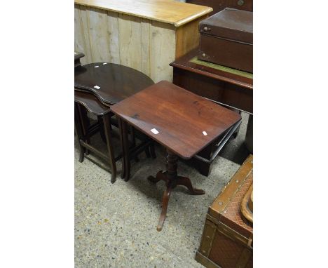 LATE 19TH CENTURY MAHOGANY TRIPOD BASED WINE TABLE, 53CM WIDE