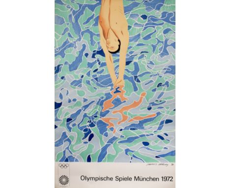 David Hockney (b.1937)Olympische Spiele München, 1972for Andre Emmerich Gallery, New Yorkoff-set lithograph101 x 64cm, unfram