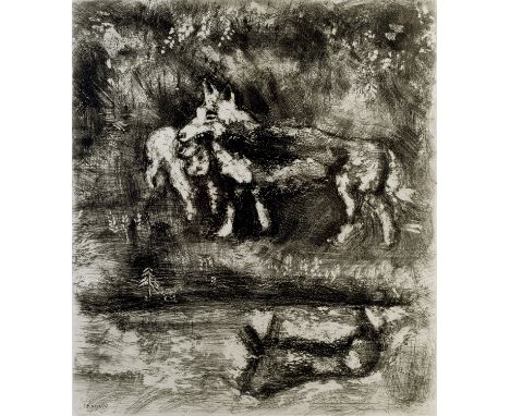 Marc Chagall (1887-1985)The Wolf and the Lamb, 1952signed (in the plate)etching30 x 26cm.