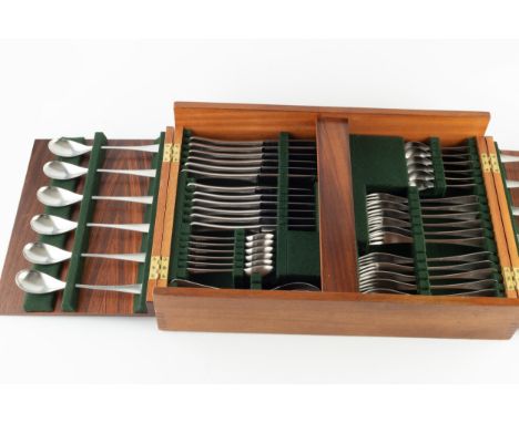 Robert Welch (1929-2000) for Old HallAlveston pattern canteen of cutlery, c.1960scomprising: table forks, dessert forks, tabl