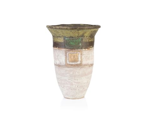 Robin Welch (1936-2019) Banded vase with flaring rimimpressed mark to the base33.5cm high. Provenance: Exhibited at the Elisa