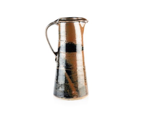 William 'Bill' Marshall (1923-2007) at Leach Pottery Tall pitcher or jugiron glazeimpressed potter's and pottery seal marks n