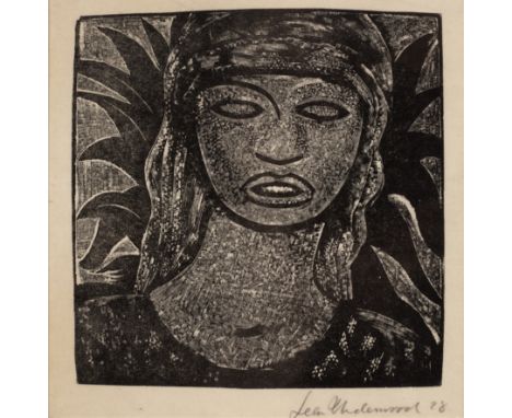 Leon Underwood (1890-1975) Aztec Head, 192819/50, signed, dated, and numbered in pencil (in the margin)wood engraving16 x 16c