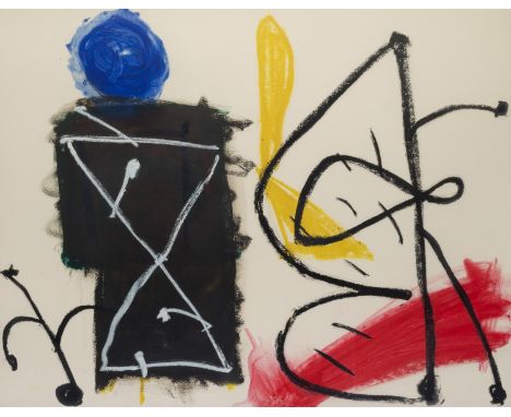 Basil Beattie (b.1935)Summer 3, 1987signed and dated (to reverse)ink and pastel on paper55 x 72cm. Provenance:Curwen Gallery,