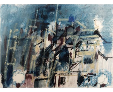 Dennis Creffield (1931-2018)Lighting Up, Aldersgate, 1999signed and dated (lower right)oil stick on paper56 x 76cm.  Generall