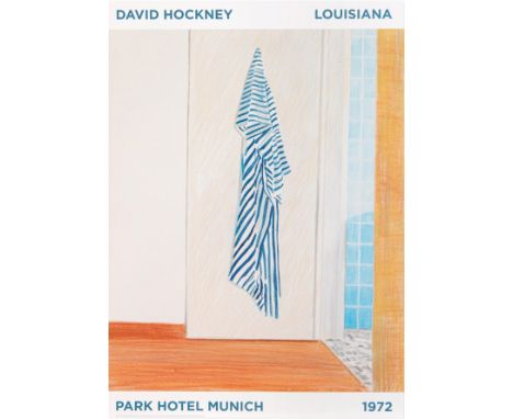 David Hockney (b.1937)Park Hotel Munich, 1993for Louisiana Museum, Denmarkoff-set lithograph60 x 42cm, unframed.