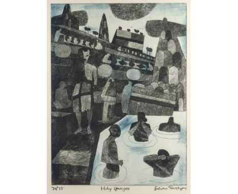 Julian Trevelyan (1910-1988) Holy Ganges, 1968 from the suite Indiaartist's proof, signed and titled in pencil (in the margin