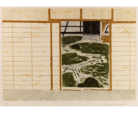 Elizabeth Blackadder (1931-2021)Japanese Garden II49/50, signed and numbered in pencil (in the margin)etching and aquatint41 