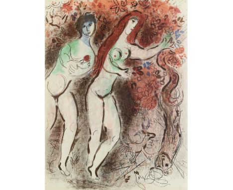 Marc Chagall (1887-1985)Two plates from Drawings for the Bible, 1958lithographsboth 35 x 26cm (2).