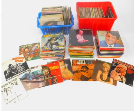 Record albums, including big band, easy listening, light classical and pop. (2 boxes plus)