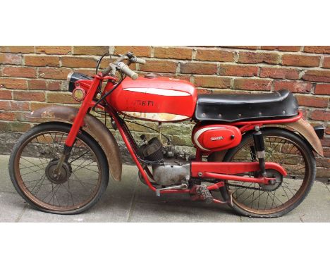 A Cimatti 50cc Sports Scooter, air-cooled three-speed 2-stroke engine, red (complete project for restoration) (no documents)