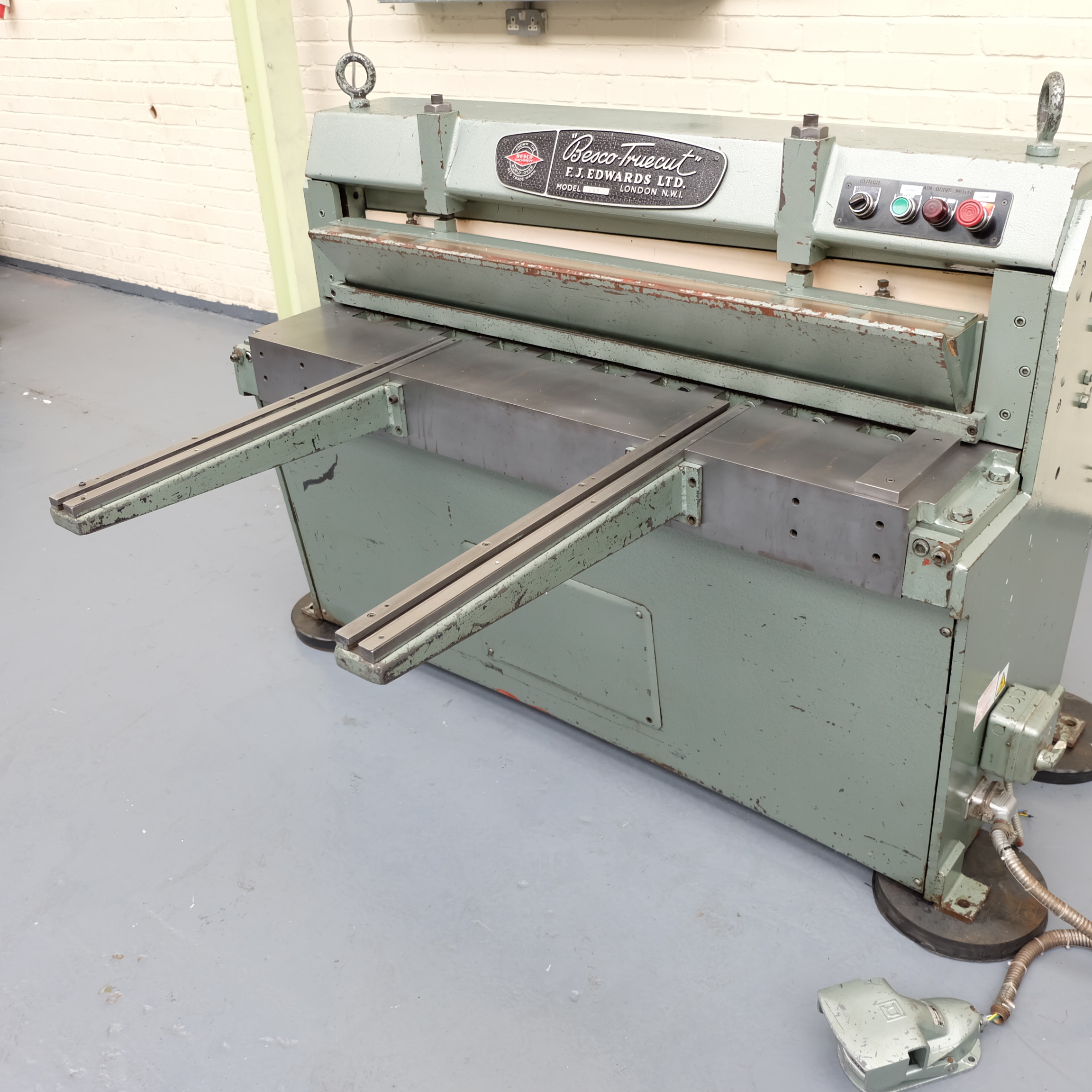 An EDWARDS BESCO Truecut Type 408 Power Guillotine; Capacity 48in x 1