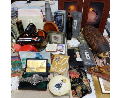 Travel - Japan &amp; Australia&nbsp; - a collection of Japanese gifts from lacquered bowls, calligraphy, gift wrapping paper 