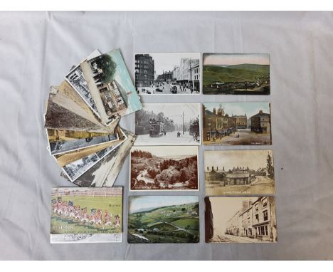 Sheffield Interest Postcards - Late Victorian Real Phototgraph RP postcards of Sheffield street views including Salt-Box Psal