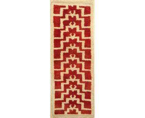 Schlafteppich,   Türkei, um 1950, Wolle auf Wolle, ca. 204 x 78 cm, EHZ: 2Sleeping rug, Turkey, around 1950, wool on wool, ap