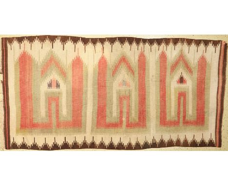 Balikesir-Saf,   Westanatolien, um 1920, Wolle auf Wolle, ca. 240 x 123 cm, altersbedingter Zustand, (kleines Loch) Publizier