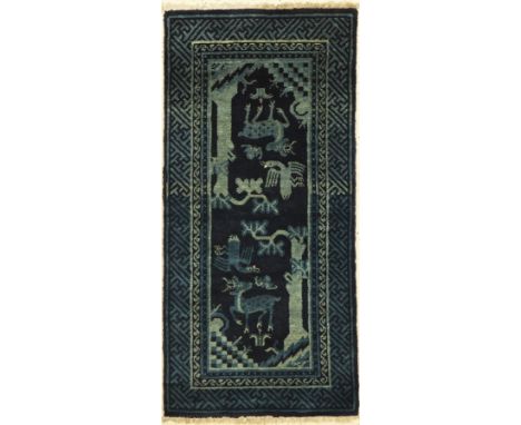 Pao Tow antik,   China, um 1920, Wolle auf Baumwolle, ca. 130 x 62 cm, EHZ: 2Pao Tow antique, China, around 1920, wool on cot