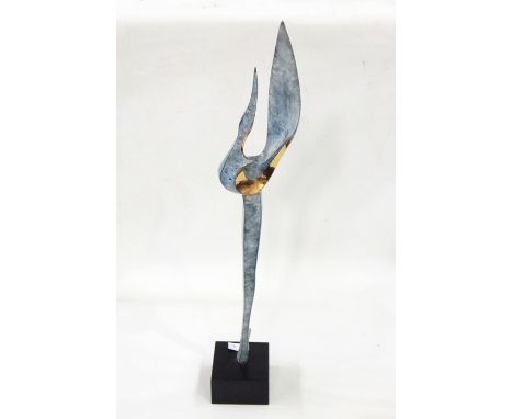 Charles Westgarth (b.1977) limited edition bronze sculpture "Symphony", 5/8, initialled to base, 64cm 