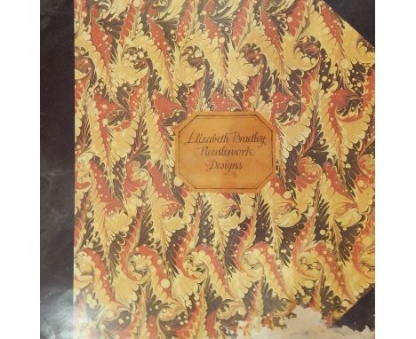 Quantity of needlework and tapestry designs, accessories, wools etc , all within a trunk