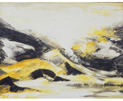 Ove (mid 20th century)Oil on canvas"Mountain Sweep", signed and titled verso, 71cm x 91cm 
