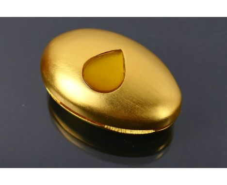 Estee Lauder - A boxed gilt metal 2001 Estee Lauder 'Intuition Essence Of You' solid perfume compact. Compact has single hing