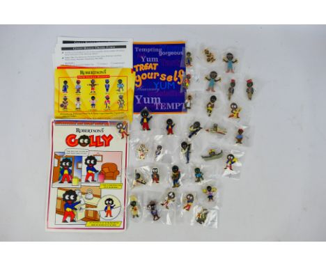 A collection of Robertsons advertising enamel badges with a small quantity of paperwork / ephemera. [W]These items are listed