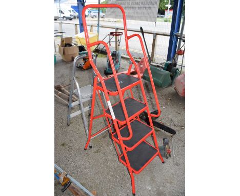 Four rung safety ladder