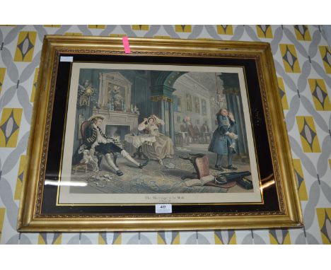 Gilt Framed Hogarth Print - The Marriage A-La-Mode 