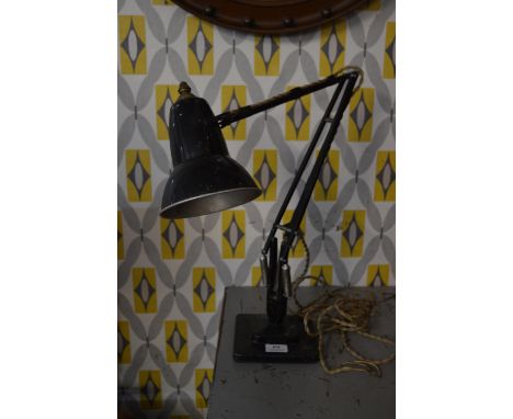 Period Black Pedestal Office Lamp 
