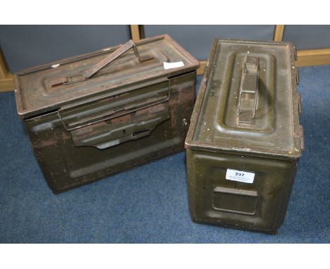 Two US Army Ammunition Boxes 