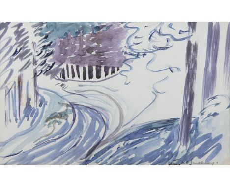 Sean McSweeney HRHA (1935-2018) Trees, Hollywood Wood (1979); Snow on the Quarry Hill, Hollywood, Wicklow (1979); Winter Tree