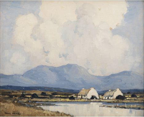 Paul Henry RHA (1877-1958) Connemara Landscape Oil on canvas board, 25 x 30cm (10 x 14'') Signed Provenance: A Private Dublin