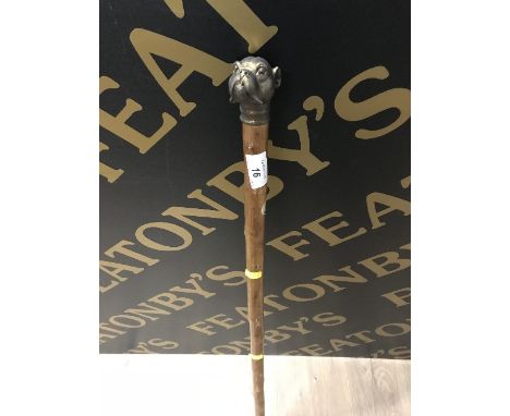 WALKING STICK WITH DOGS HEAD