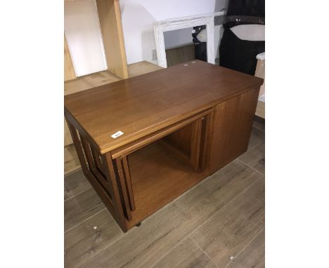 VINTAGE TURNOVER TOP NEST OF TABLES
