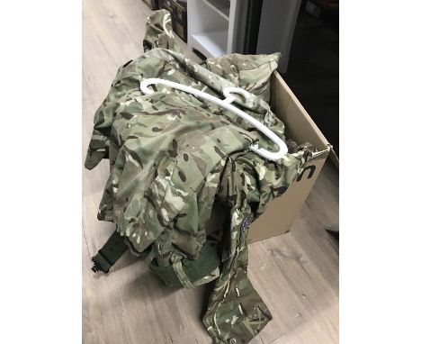 BOX OF ARMY CLOTHES