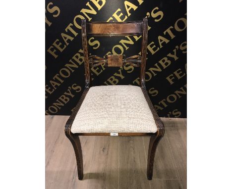 4 VINTAGE DINING CHAIRS (MADE BY GLENISTER)