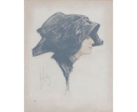 Richard George Mathews (1870-1955), portrait of Anna Pavlova, etching in colours, 35.5cm x 29cm, framed and glazed CONDITION 