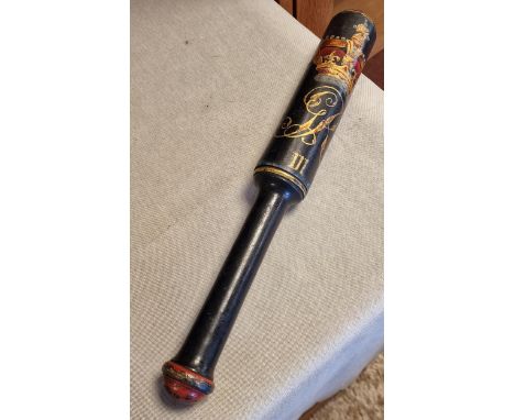 Antique Police Policeman's Truncheon - likely Victorian &amp; 15 inches long